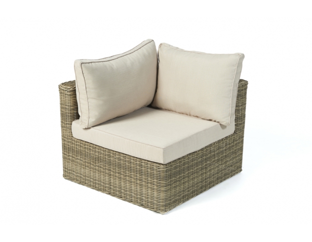 rattan gartenmoebel eckteil good times natural round