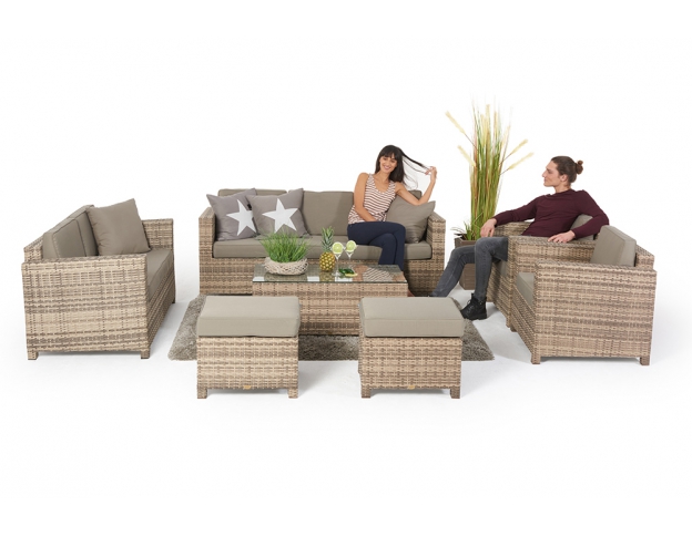 rattan gartenset momoko lounge special natural