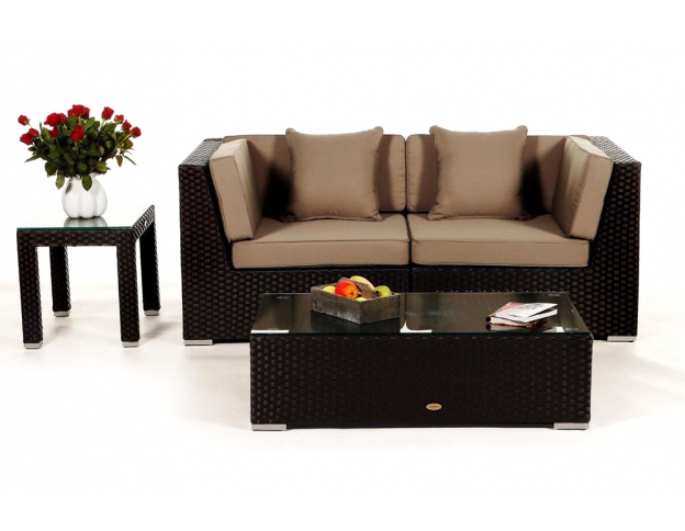 Rattan Lounge Colon brown