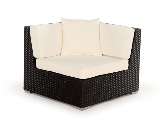 Rattan Lounge: Zierkissen beige
