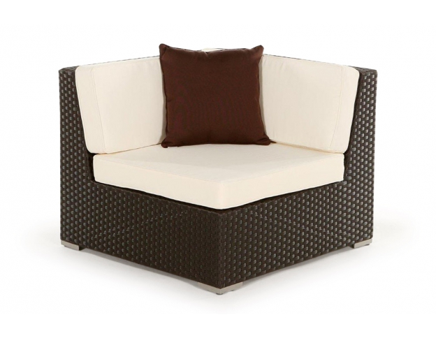 Rattan Lounge: Zierkissen brown