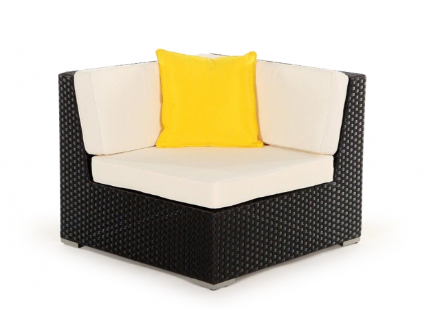 Rattan Lounge: Zierkissen yellow