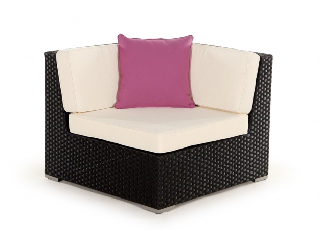 Rattan Lounge: Zierkissen purple