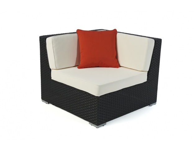 Rattan Lounge: Zierkissen orange