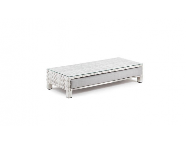 Glasplatte für Bank Sunchair Binz white
