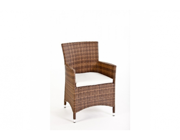 rattan stuhl victoria mix braun