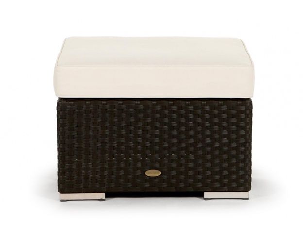 Rattan Lounge Casablanca Fusshocker brown