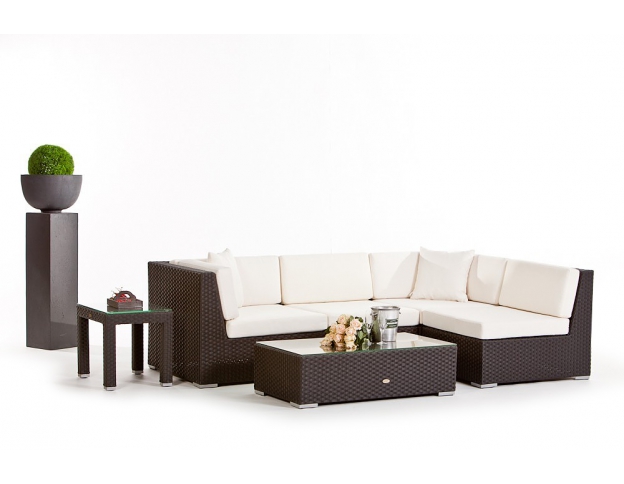 Rattan Sitzgruppe Sabanitas black