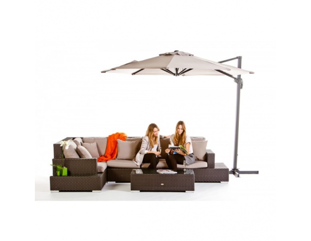 Rattan Lounge Sandman brown