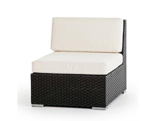 Mittelteil Panama Rattan Lounge schwarz