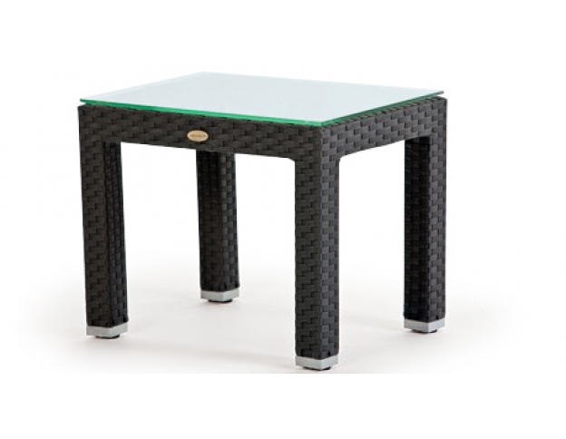 Seitentisch Panama Rattan Lounge schwarz