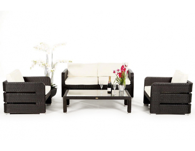 Überzug beige für Upper Class Rattan Lounge