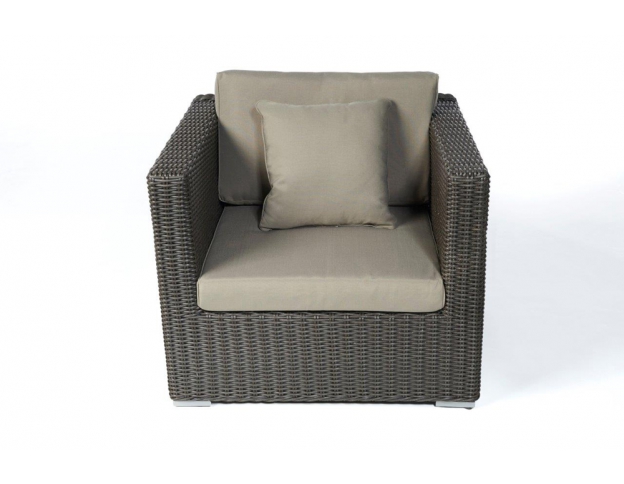 Rattan Lounge Sessel Allegra brown