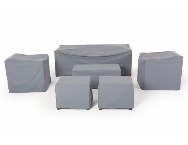 Regenschutz Diamond 3er Rattan Lounge