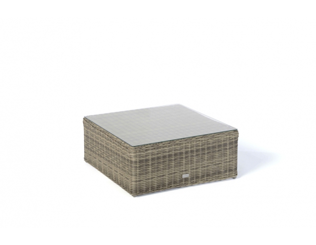 Glasplatte für Rattan Hocker der Santa Cruz Lounge