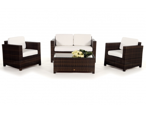 Rattan Lounge Summertime braun