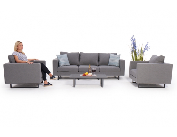 sunbrella stoff garten lounge salina grau
