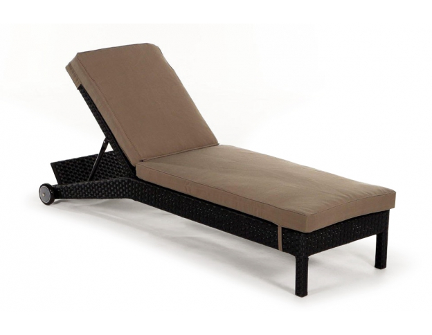 Polsterbezug beige für die Rattan Liegestuhl Verona