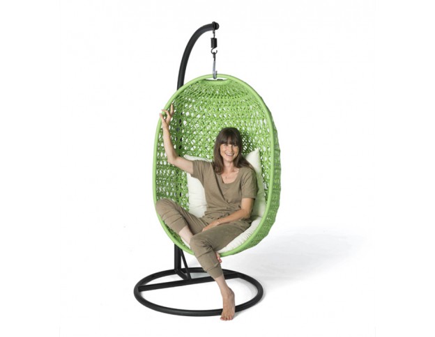 Rattan Hanging Chair grün