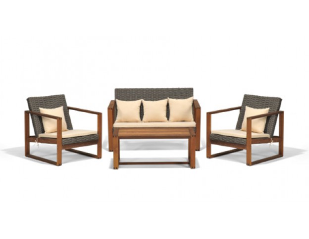 Gartenmöbel: Holz Lounge Santiago