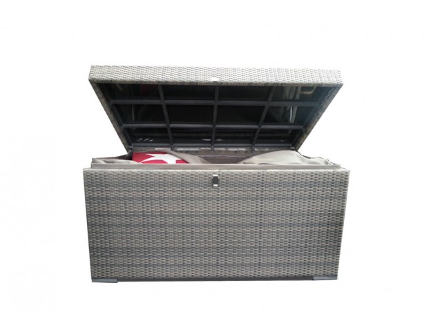 Rattan Lounge Kissentruhe sandstorm