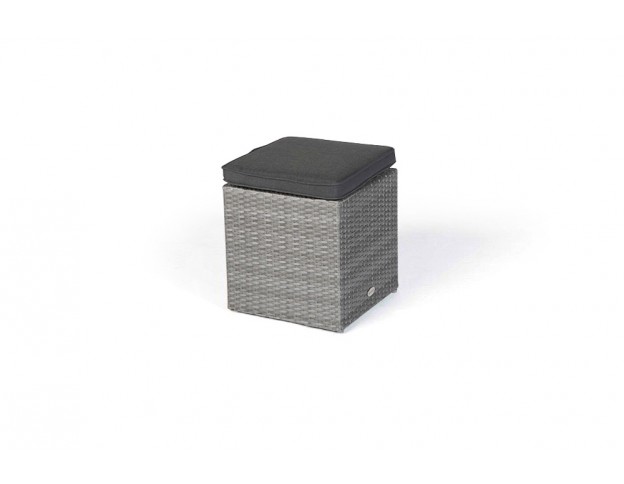 Lounge Dining Manila Rattan Hocker mix grau