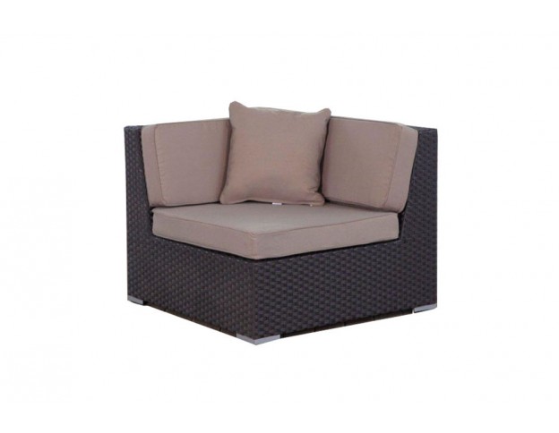 Eckteil Panama Rattan Lounge braun