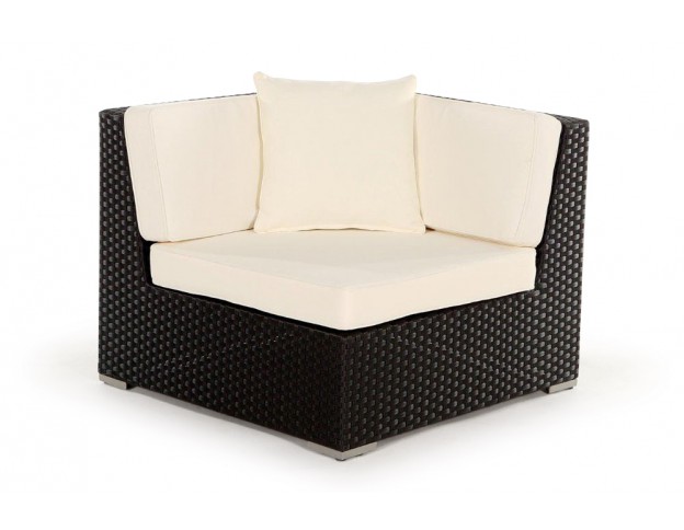 Rattan Lounge: Zierkissen beige