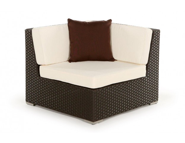 Rattan Lounge: Zierkissen brown