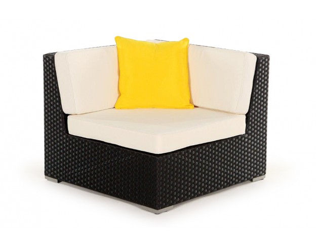 Rattan Lounge: Zierkissen yellow