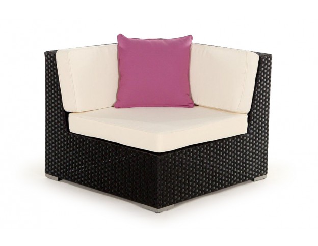 Rattan Lounge: Zierkissen purple