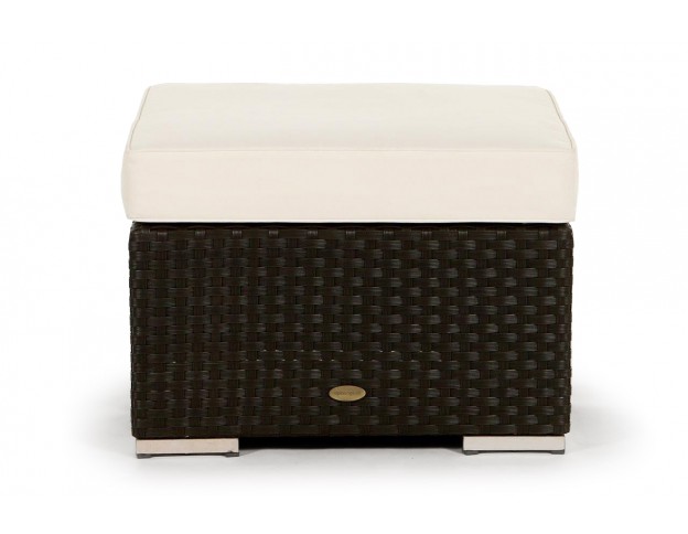 Rattan Lounge Casablanca Fusshocker brown