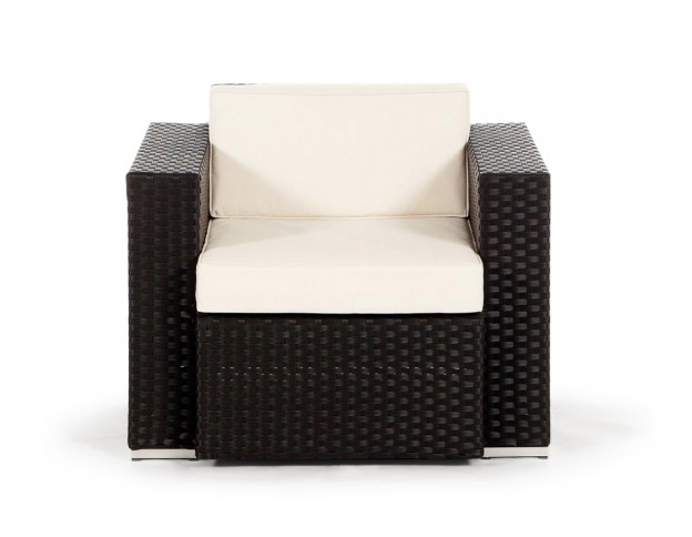 Rattan Lounge Sessel Casablanca brown