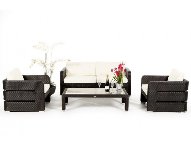 Überzug beige für Upper Class Rattan Lounge