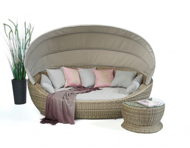Summerdream Rattan Sonnenliege Spicy beige