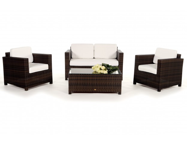 Rattan Lounge Summertime braun