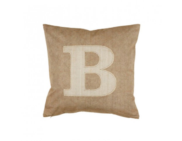 Zierkissen Special Edition Letter B Sand