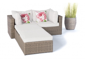 2er Lounge Santa Cruz natural Überzug beige