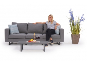3-sitzer lounge mosambik grau allwetter lounge