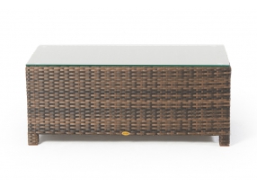 Rattan Gartenlounge 3-sitzer braun