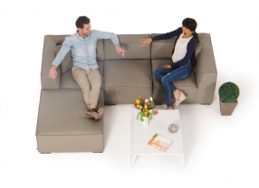 loungemoebel sunbrella material mira gartenmoebel sandbraun