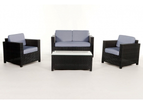 Polsterbezug für Rattan Lounge Summertime blue