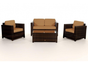 Rattan Lounge Summertime braun