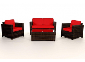 Rattan Lounge Summertime braun