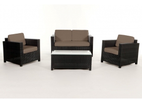 Polsterbezug für Rattan Lounge Diamond sand brown