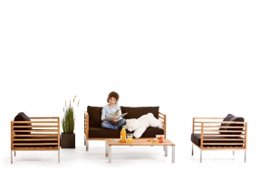 Holz Lounge Gartenmöbel Sitzgruppe Park