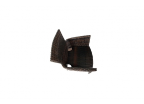 Rattan Esstisch Set Atlanta mix brown