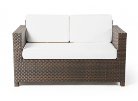 Balkonset Duo Rattan Gartenlounge braun