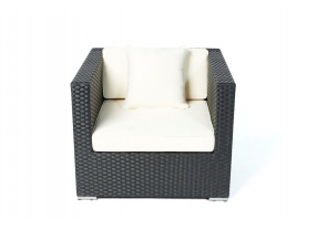 Rattan Lounge Bao schwarz