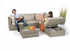 Rattan Lounge Biarritz natural round